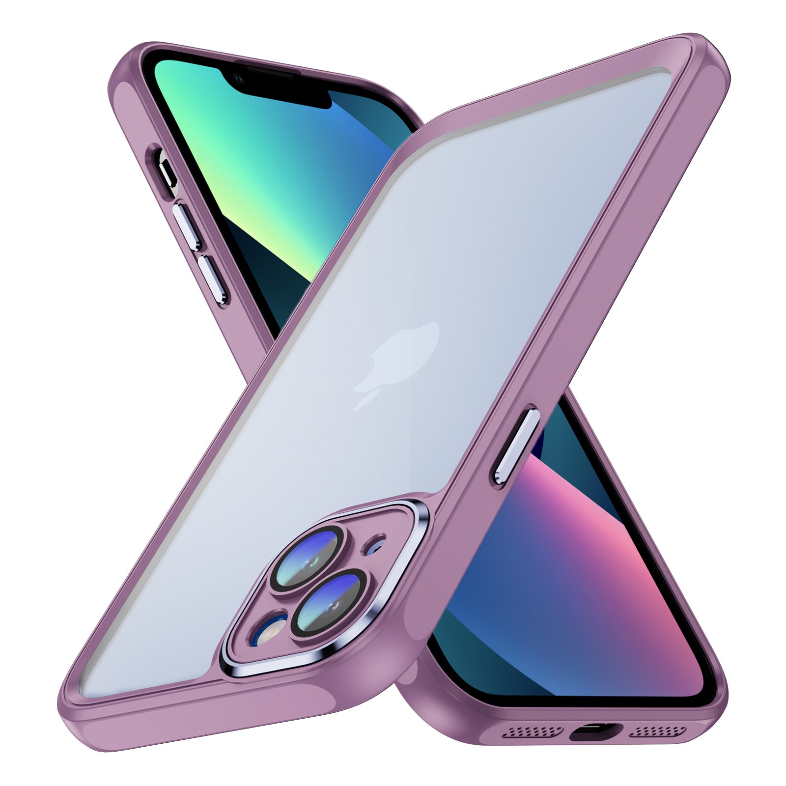 For iPhone 13 Dropproof Phone Case Acrylic+TPU Clear Cover with Camera Lens Protector For iPhone 13 Dropproof Phone Case Acrylic+TPU Clear Cover with Camera Lens Protector